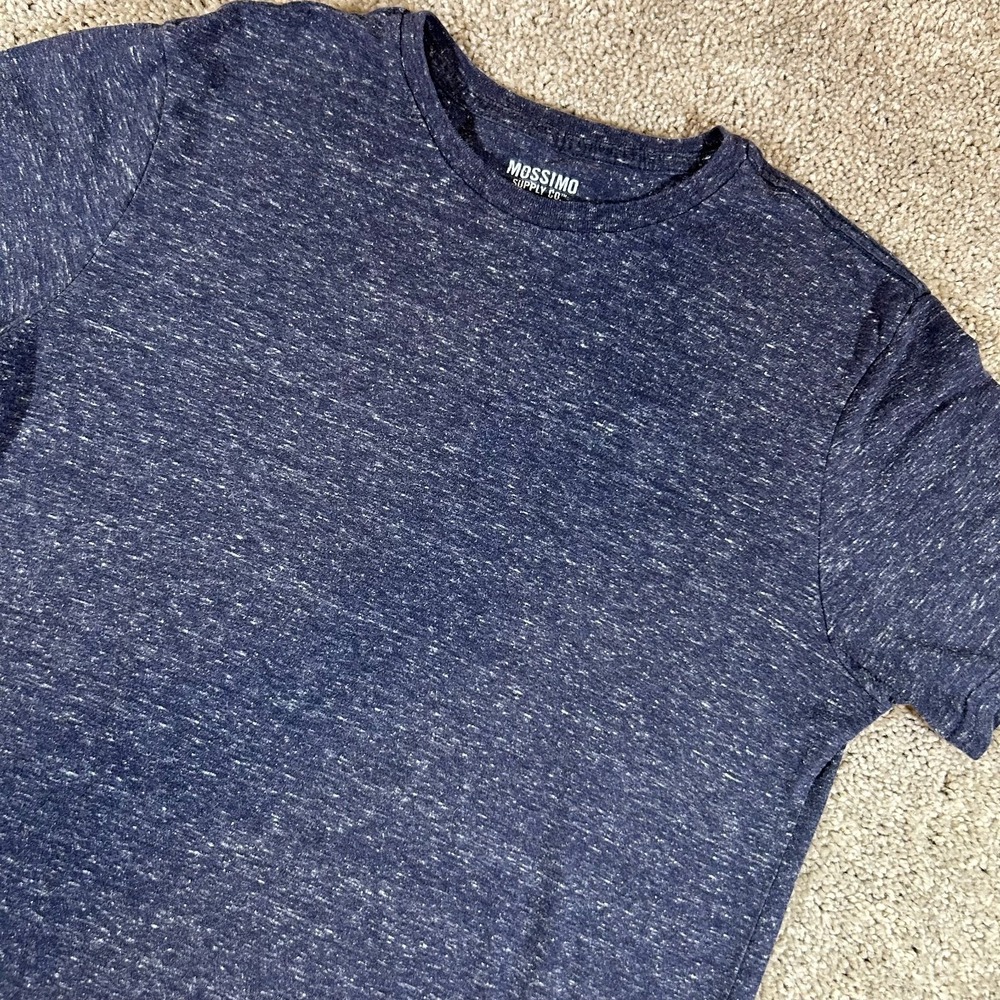 Mossimo Supply Co T Shirt Mens Medium Navy Blue Cotton Short Sleeve Crew Neck